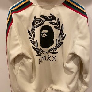 Bape Striped Track Jacket Men’s Size Small A Bathing Ape